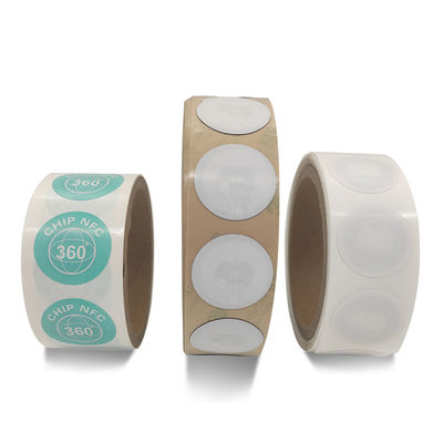 Personalizacja Tagi RFID NFC Średnica 35 mm Białe tagi NFC