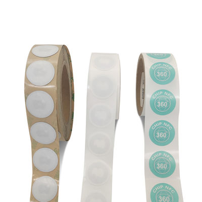 Personalizacja Tagi RFID NFC Średnica 35 mm Białe tagi NFC