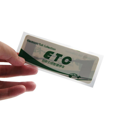 Papier powlekany Znacznik RFID UHF UHF Naklejka na przednią szybę Monza M4QT