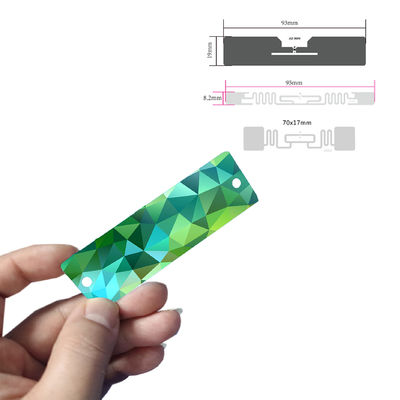 Drukowanie karty RFID UHF 130X40mm Odczyt z dużej odległości 860 ~ 960MHz