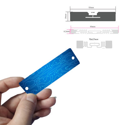 Drukowanie karty RFID UHF 130X40mm Odczyt z dużej odległości 860 ~ 960MHz