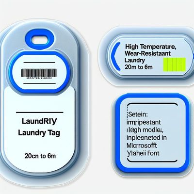 High Temp RFID Laundry Tag YURI-601 Silicone 55x12x2.2mm